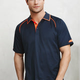 Fashion Biz P29012 Mens Fusion Short Sleeve Polo