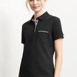 Fashion Biz P305LS Womens Edge Short Sleeve Polo