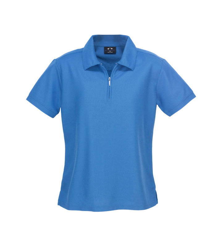 Womens Micro Waffle Short Sleeve Polo