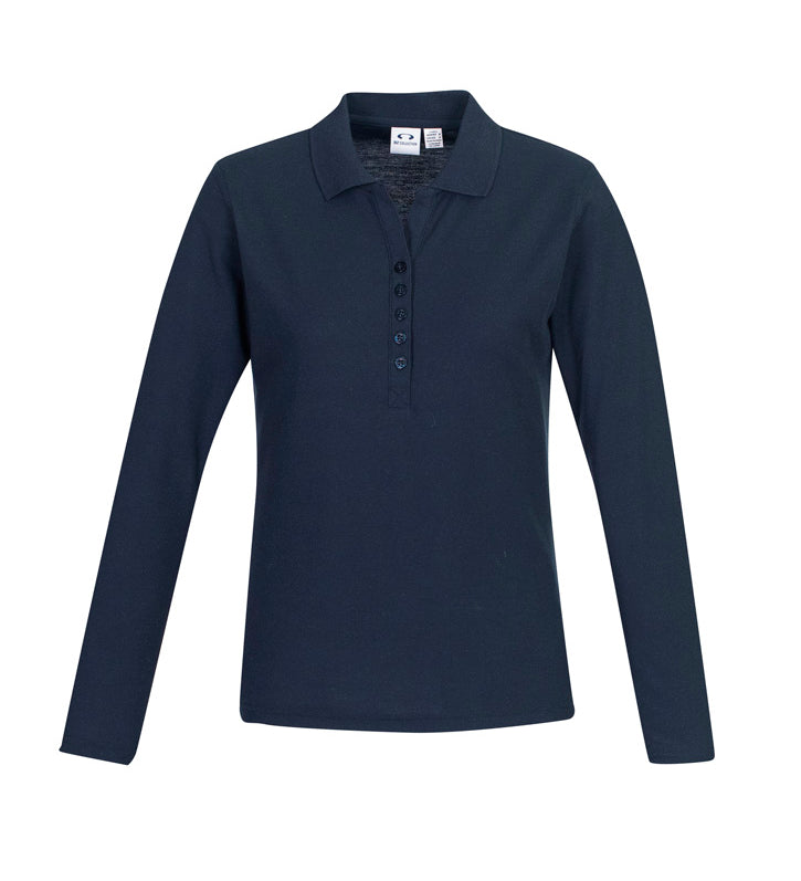 Womens Crew Long Sleeve Polo