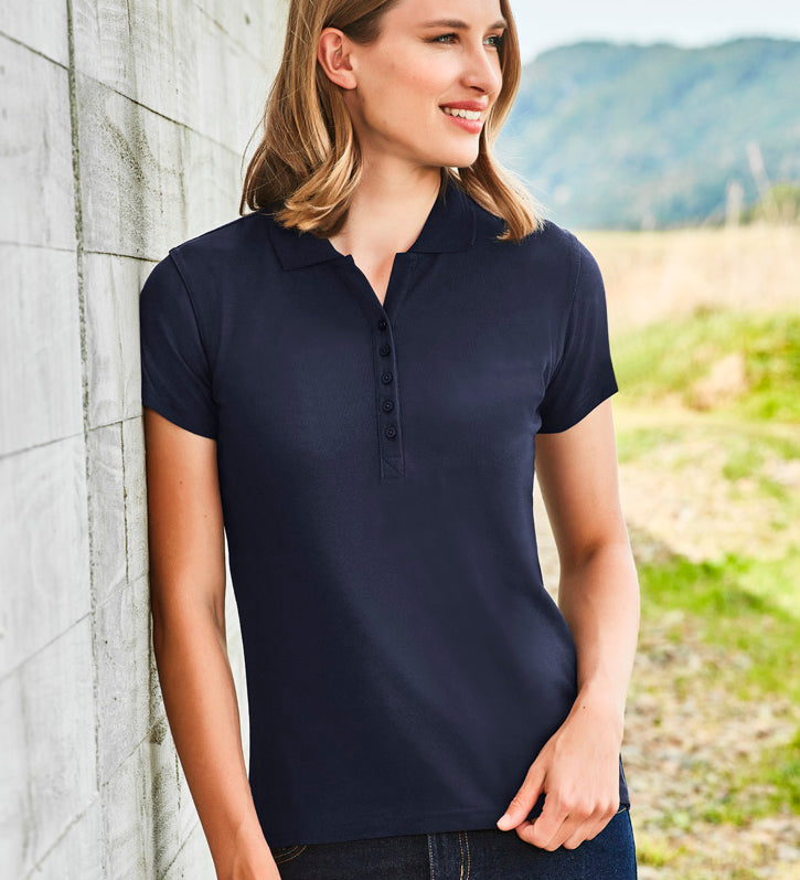Womens Crew Short Sleeve Polo