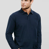 Fashion Biz P400ML Mens Crew Long Sleeve Polo