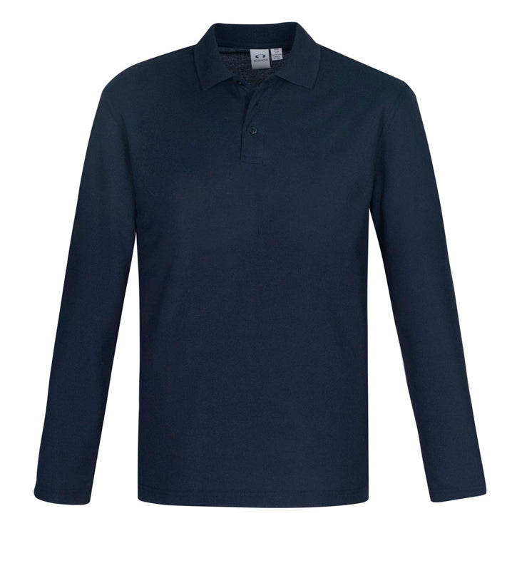 Mens Crew Long Sleeve Polo