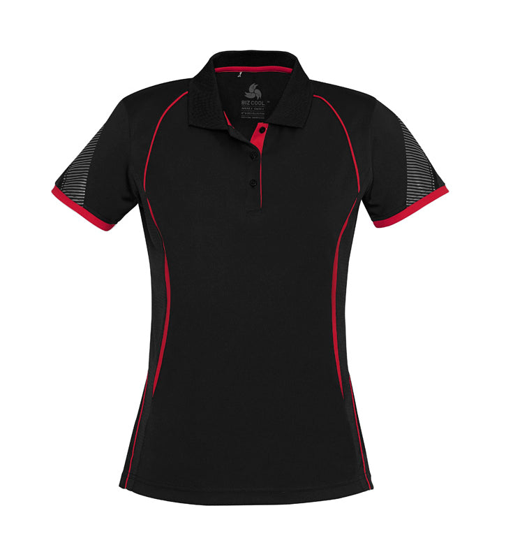 Fashion Biz P405LS Womens Razor Short Sleeve Polo