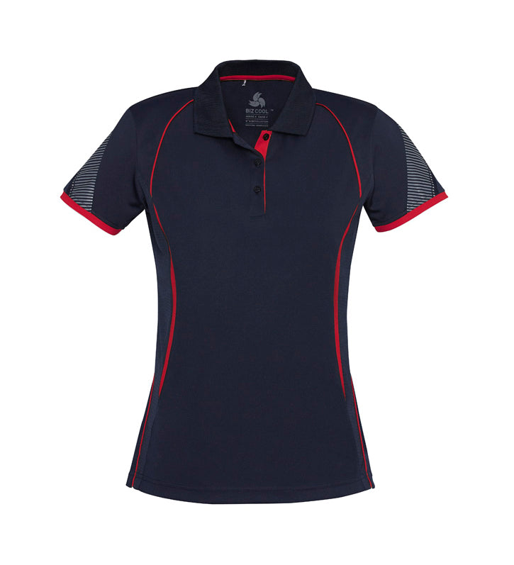 Fashion Biz P405LS Womens Razor Short Sleeve Polo