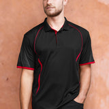 Fashion Biz P405MS Mens Razor Short Sleeve Polo