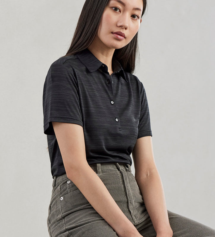 Fashion Biz P410LS Womens Orbit Short Sleeve Polo