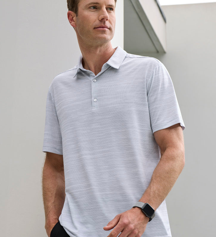 Fashion Biz P410MS Mens Orbit Short Sleeve Polo