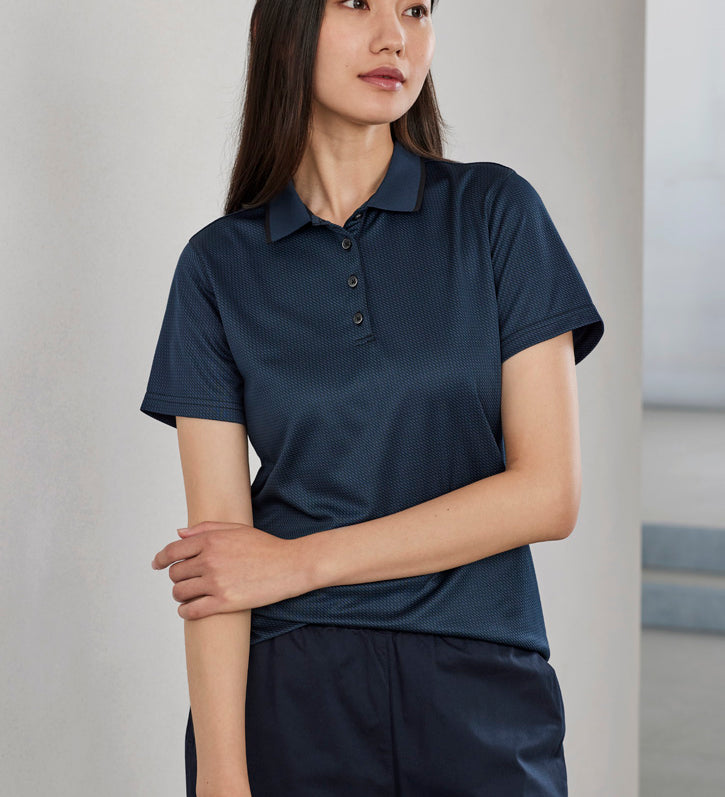 Fashion Biz P412LS Womens Echo Short Sleeve Polo