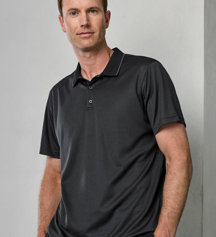Fashion Biz P412MS Mens Echo Short Sleeve Polo