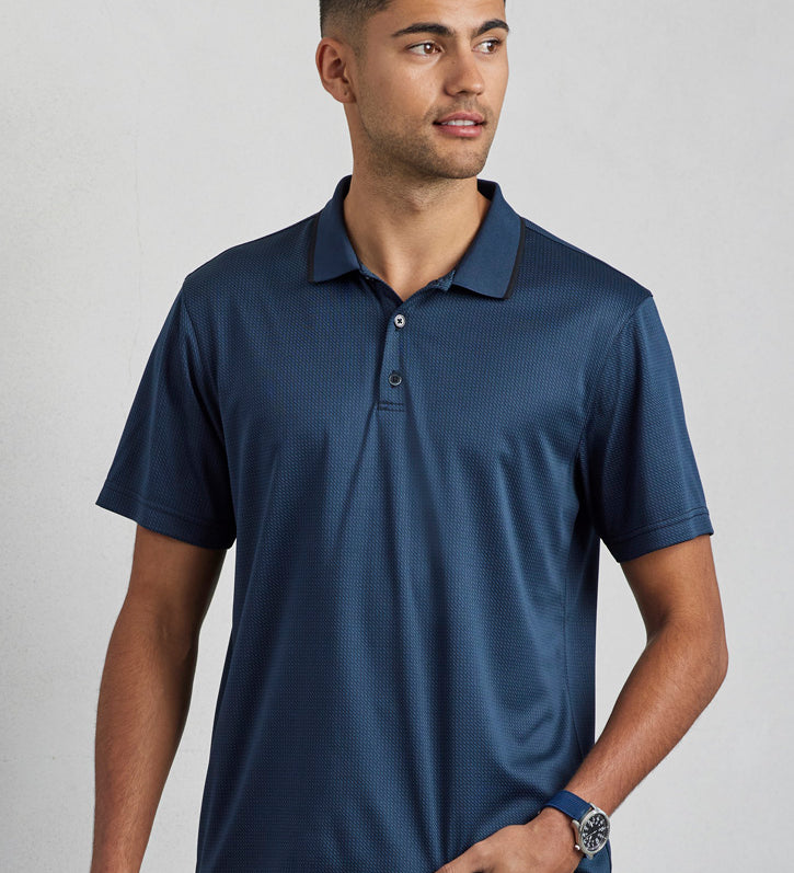 Fashion Biz P412MS Mens Echo Short Sleeve Polo