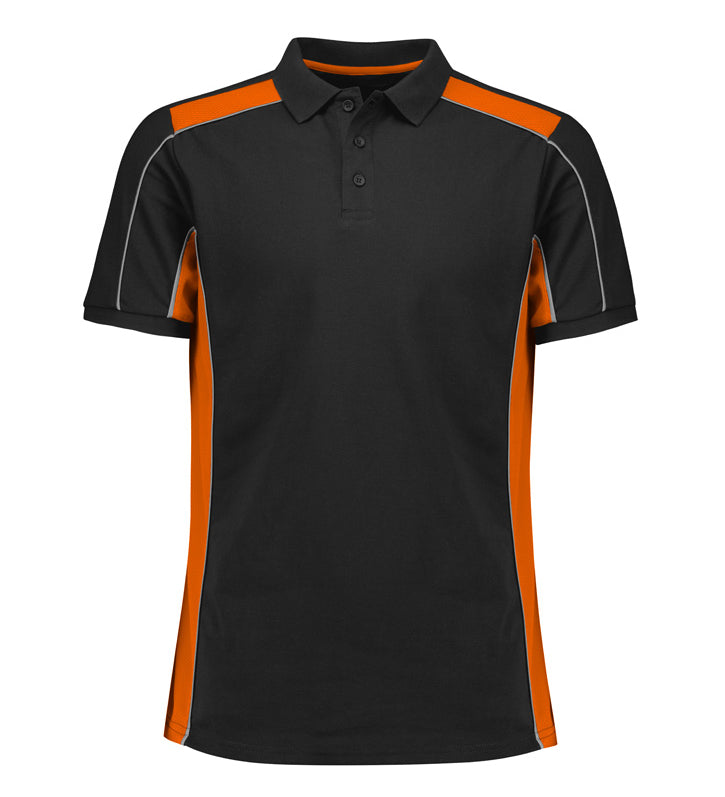 Fashion Biz P413US Unisex Grid Short Sleeve Polo