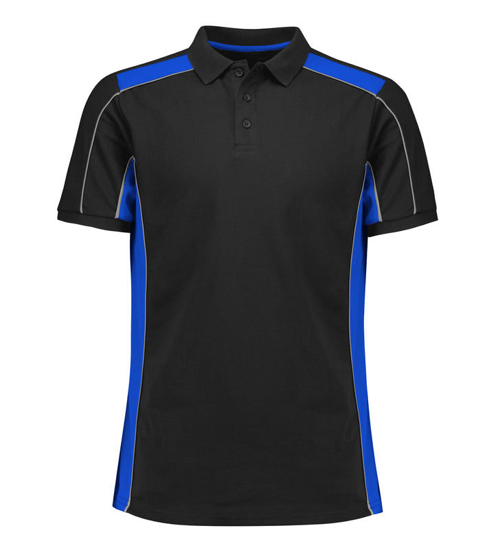 Fashion Biz P413US Unisex Grid Short Sleeve Polo