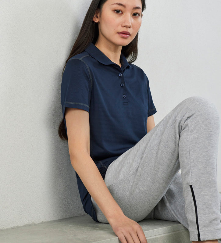 Fashion Biz P419LS Womens Dart Short Sleeve Polo