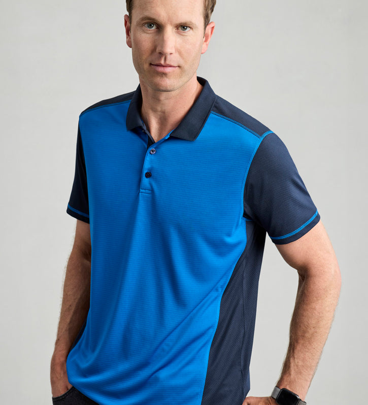 Fashion Biz P419MS Mens Dart Short Sleeve Polo