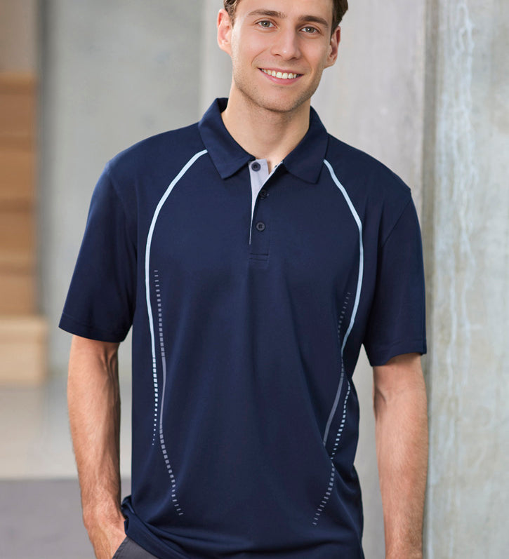 Fashion Biz P604MS Mens Cyber Short Sleeve Polo