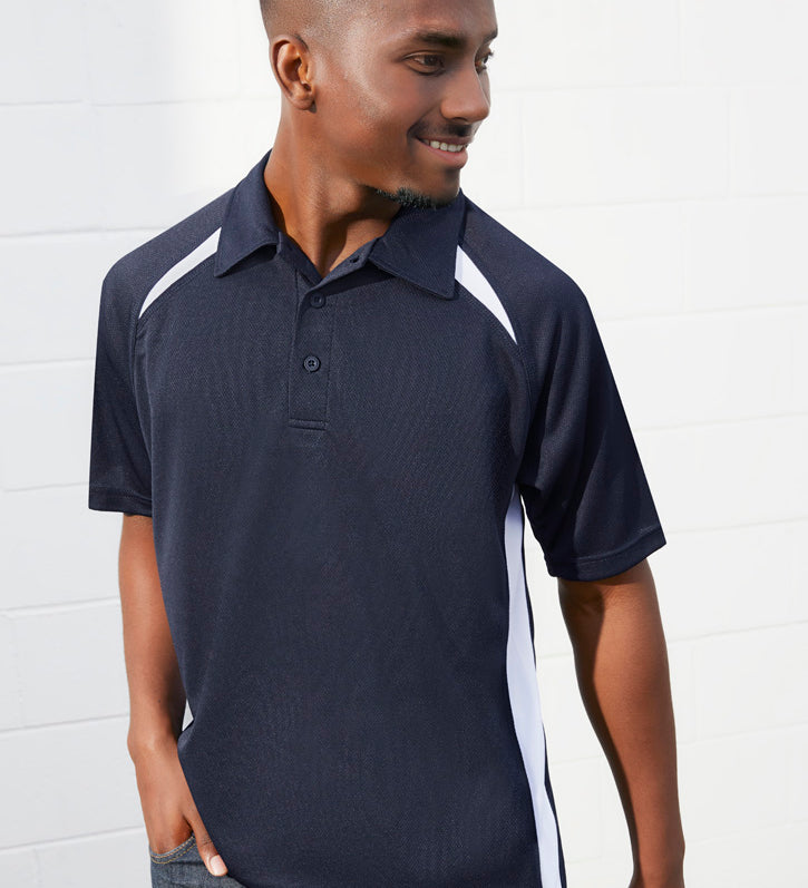 Fashion Biz P7700 Mens Splice Short Sleeve Polo