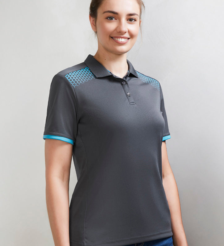 Fashion Biz P900LS Womens Galaxy Short Sleeve Polo