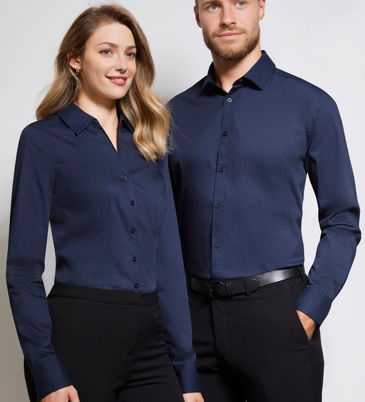Fashion Biz S770ML Mens Monaco Long Sleeve Shirt