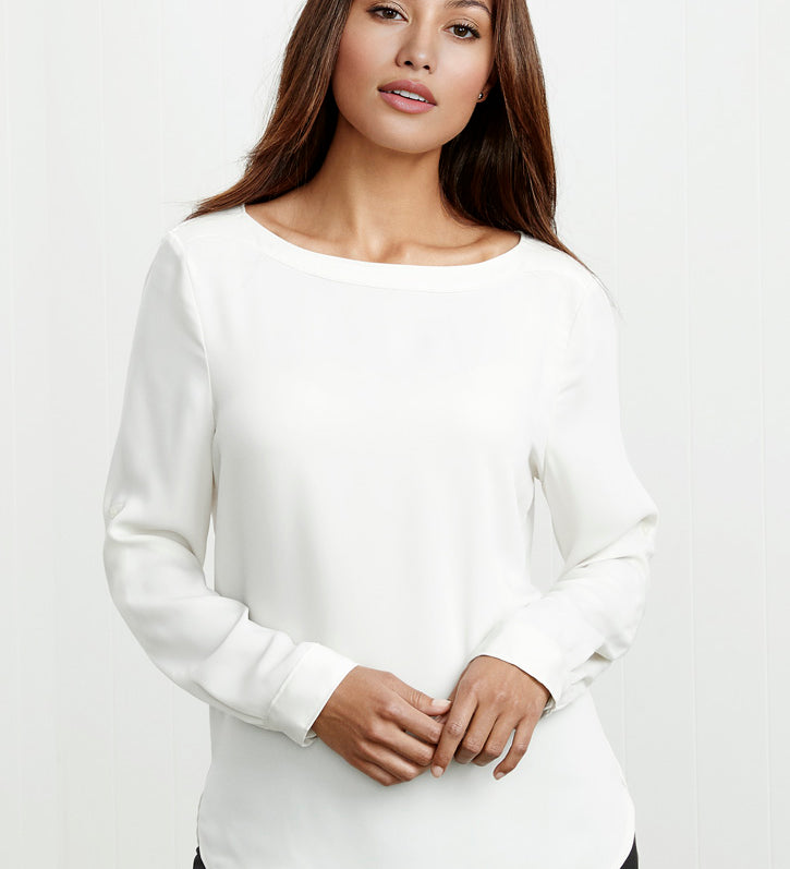 Fashion Biz S828LL Womens Madison Boatneck Top