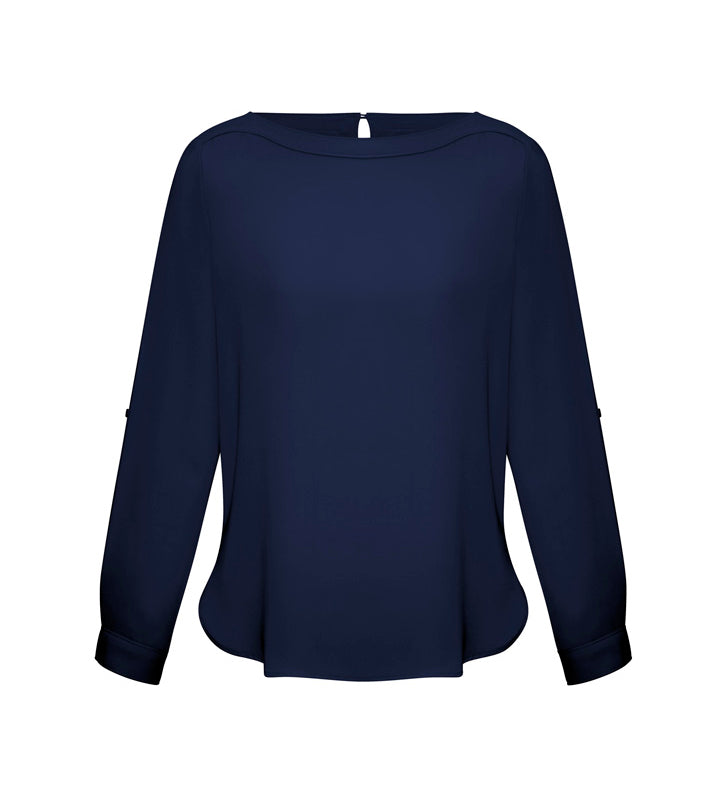 Fashion Biz S828LL Womens Madison Boatneck Top