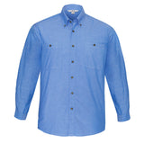 Mens Chambray Long Sleeve Shirt