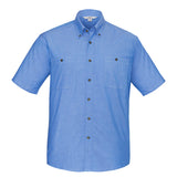 Mens Chambray Short Sleeve Shirt