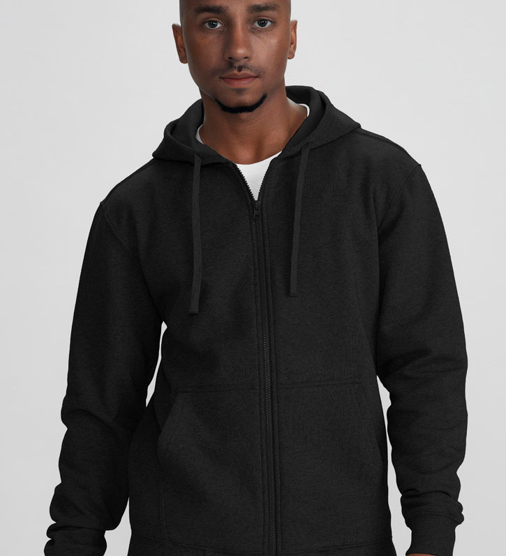 Fashion Biz SW762M Mens Crew Zip Hoodie