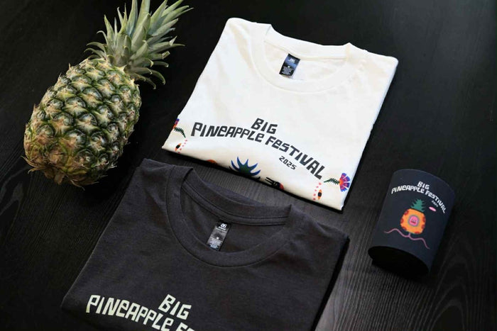 Festival tees in white and black