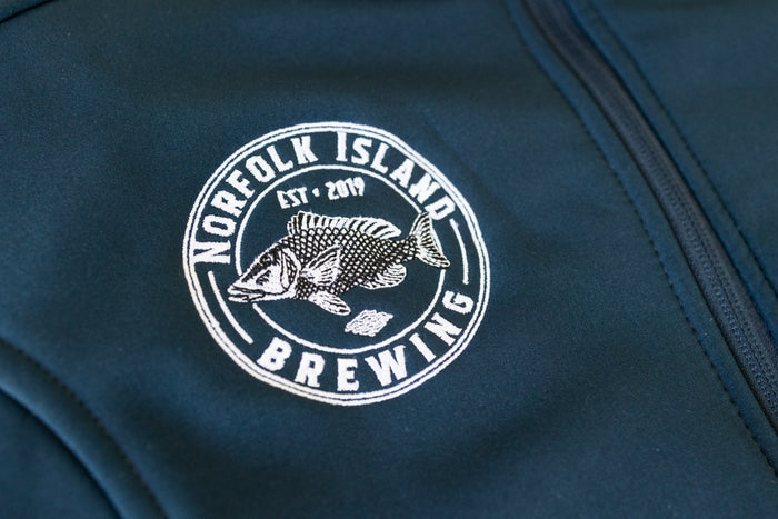 Embroidered brewery merch